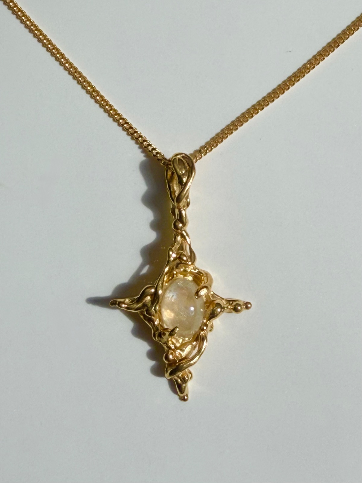 Galadriel Necklace with white moon stone
